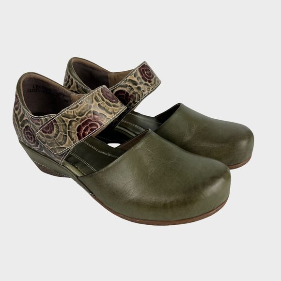 L’Artiste Spring Step Womens Gloss Pansy Mary Jane Shoes Green size 39 US 8.5 - Picture 1 of 16